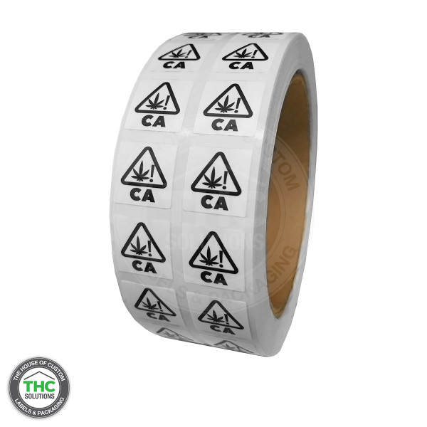 California Warning Symbol, 0.625" x 0.625" at an angle.