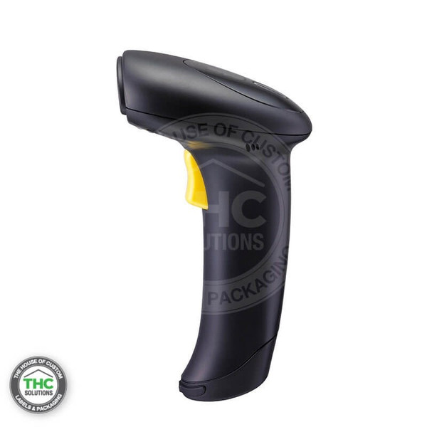 USB 2D Barcode Black Scanner Corded