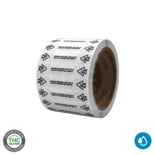 California Tamper Evident Void Label - 2.75" X 0.5" (Small)