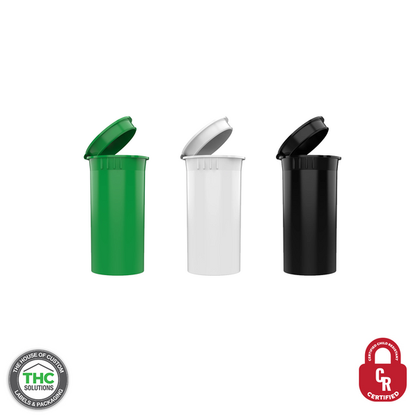 Child Resistant Pop Top Bottle, 13 Dram (Qty 315)
