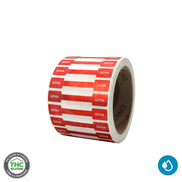Sativa Tamper Evident Void Labels - 2.75" X 0.5"