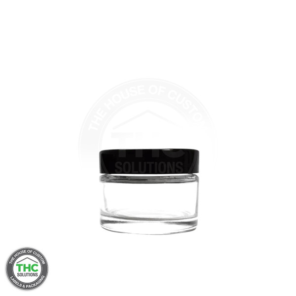 THC 1 oz glass jar - closed