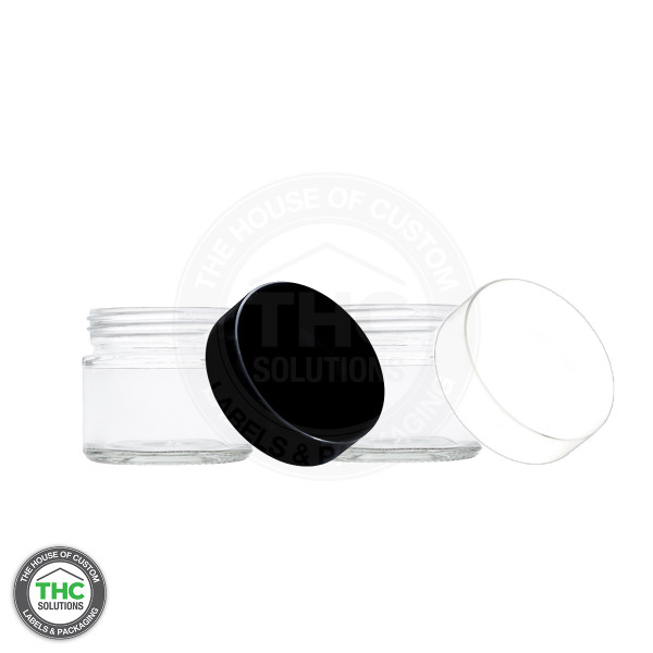 3oz jar with black-white lid