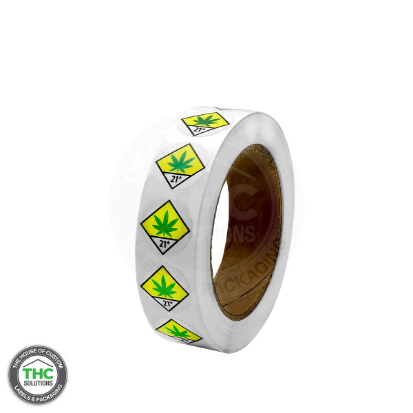 Washington Compliant Symbol Circle Label, 1" x 1"