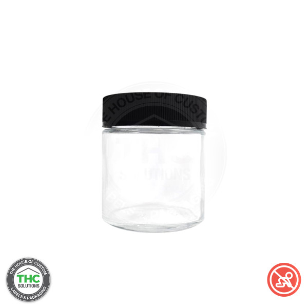 THCR 3oz glass jar with lid