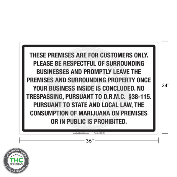 Trespassing Sign - 36" x 24"