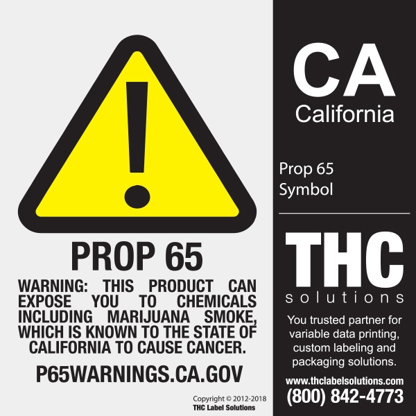 CA - California Prop 65 Warning Symbol THC Solutions free download
