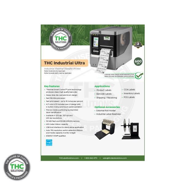 THC Industrial Ultra Spec Sheet