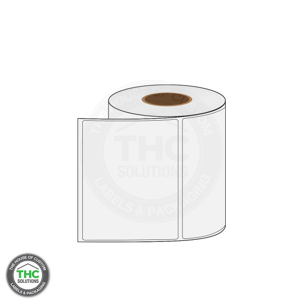 4" X 5" Blank Poly Label