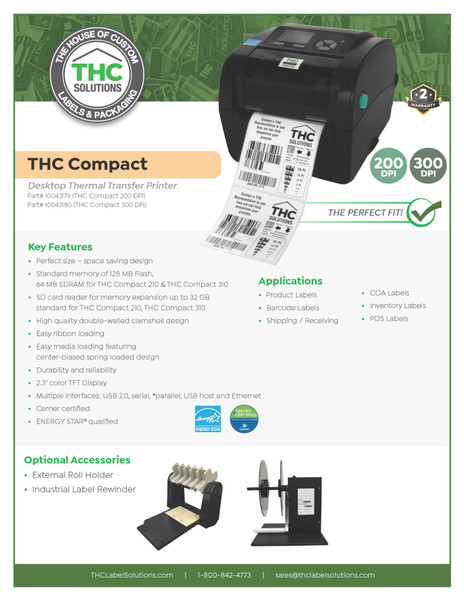 THC Compact Spec Sheet