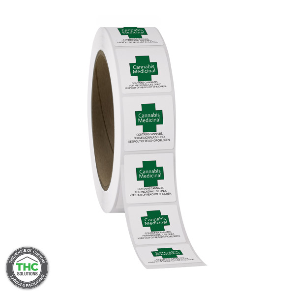 Puerto Rico Medical Universal Symbol, Size 1.25" X 1.25" (Qty 1,000 per roll)